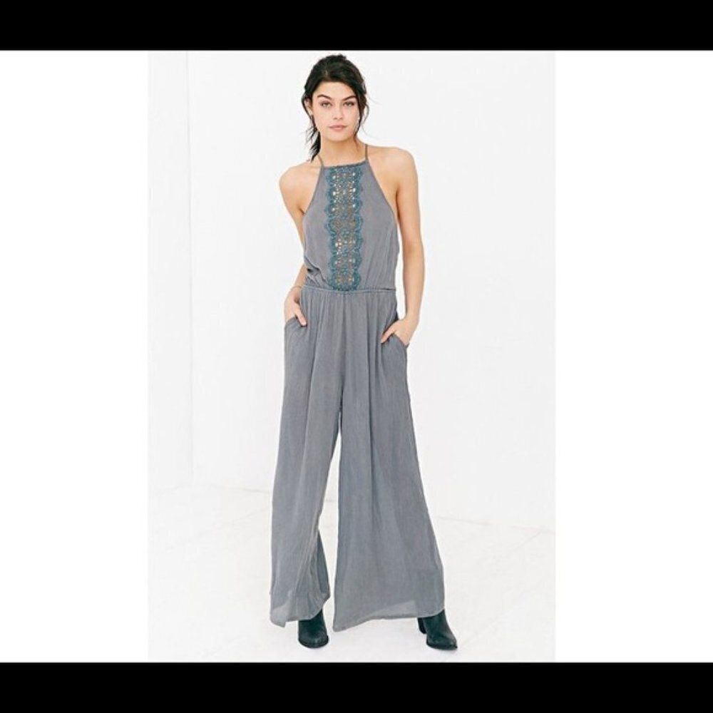 Staring at Stars Urban Outfitters Grecian Embroidered Jumpsuit Medium Romper